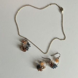Anthropologie Earring and Necklace Set